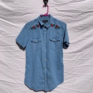 Men’s Rose Button Up